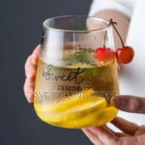 3-Piece Set of Modern Glass Tumblers / Coffee House Drinking Glasses