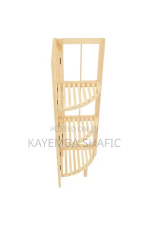 3-Tier Folding Wooden Corner Shelf / Plant Stand