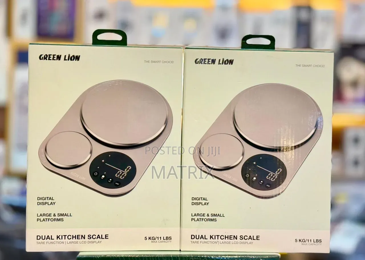 Green Lion Dual 5kg Kitchen Scale With Precision Weighing,