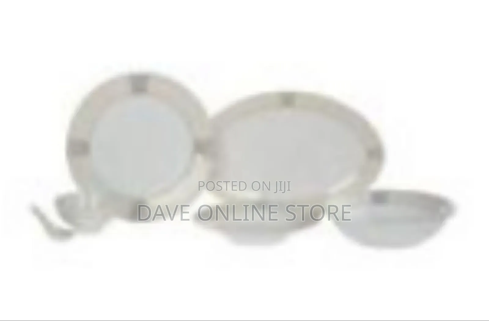 Porcelain Dinnerware Set With Gold Accents