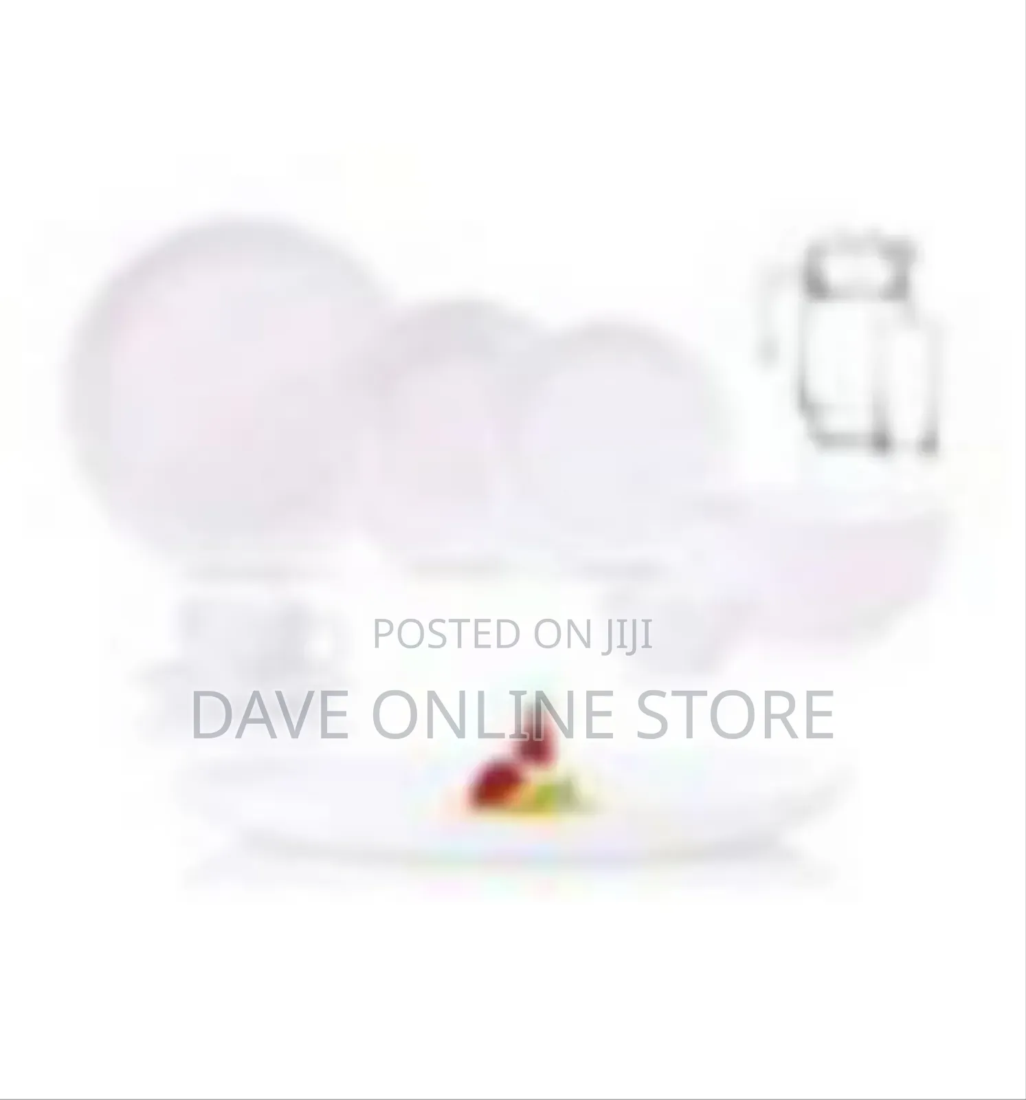 46-Piece Set of White Dinnerware