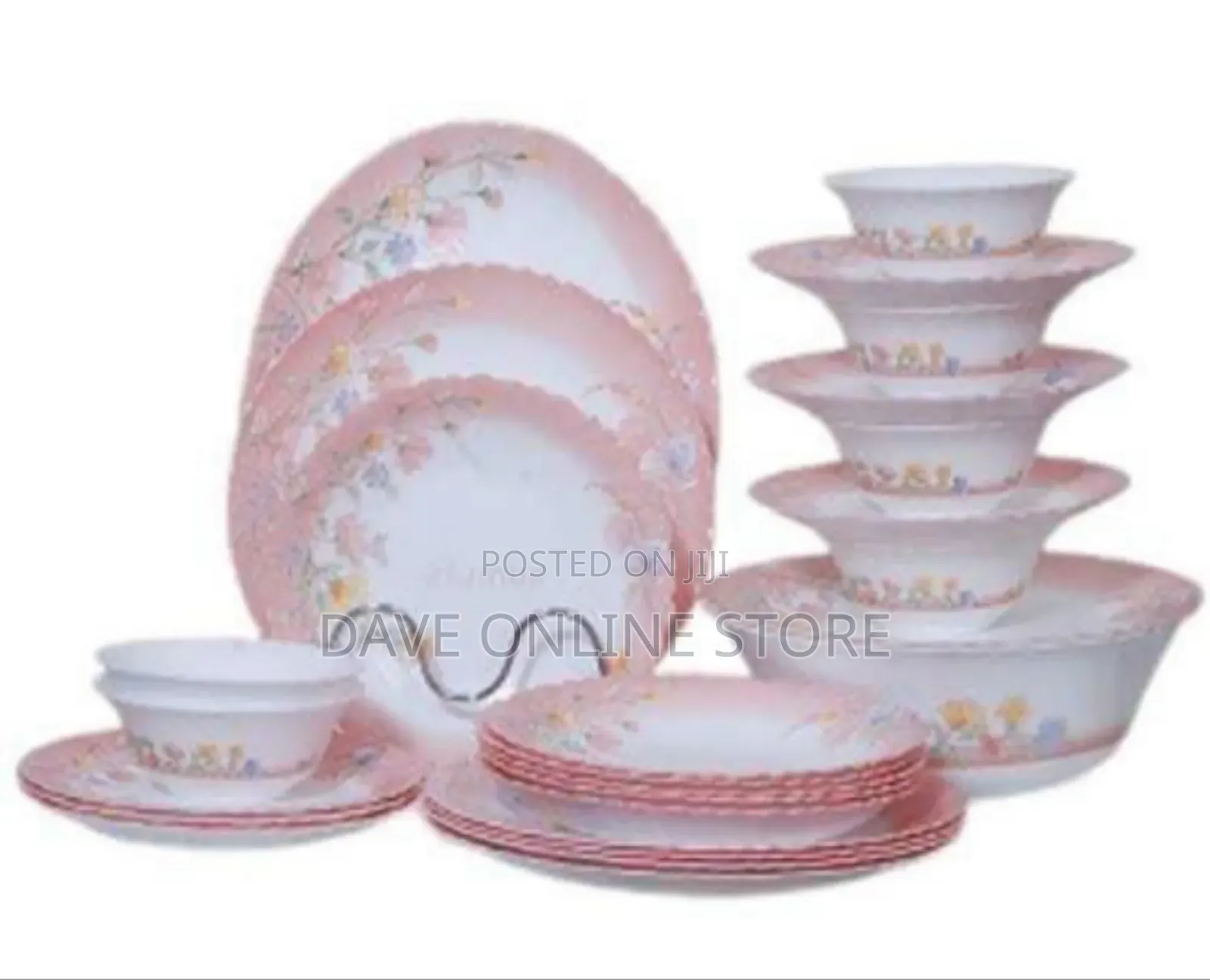 26-Piece Elegant Floral Dinnerware Set