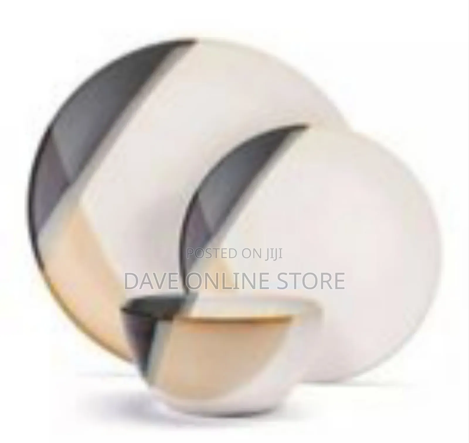 18-Piece Modern Abstract Dinnerware Set