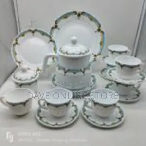 24-Piece Elegant Floral Tea Dinnerware Set