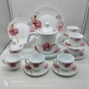 24-Piece Elegant Floral Tea Dinnerware Set