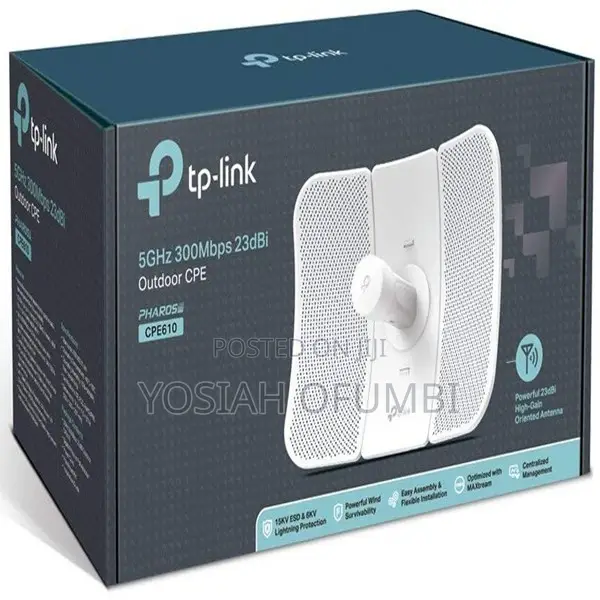 Tp-Link Cpe610 5ghz 300mbps 23dbi Outdoor Cpe