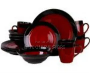 Striking Two-Tone Ceramic Dinnerware Set