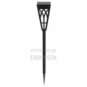 3w Solar Garden Light Flickering Flame Outdoor Fence Warm Lantern