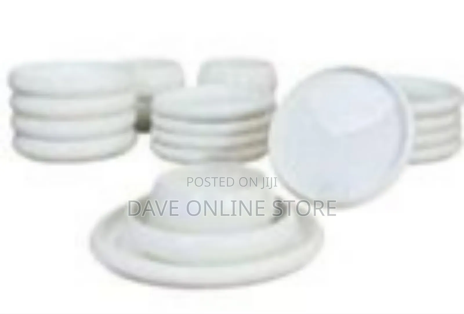 24-Piece Modern White Ceramic Dinnerware Set