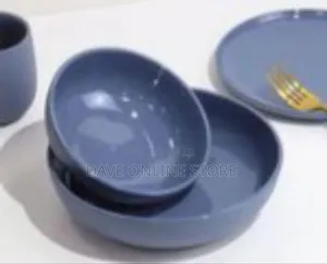 Set of 24 Modern Stoneware Dinnerware