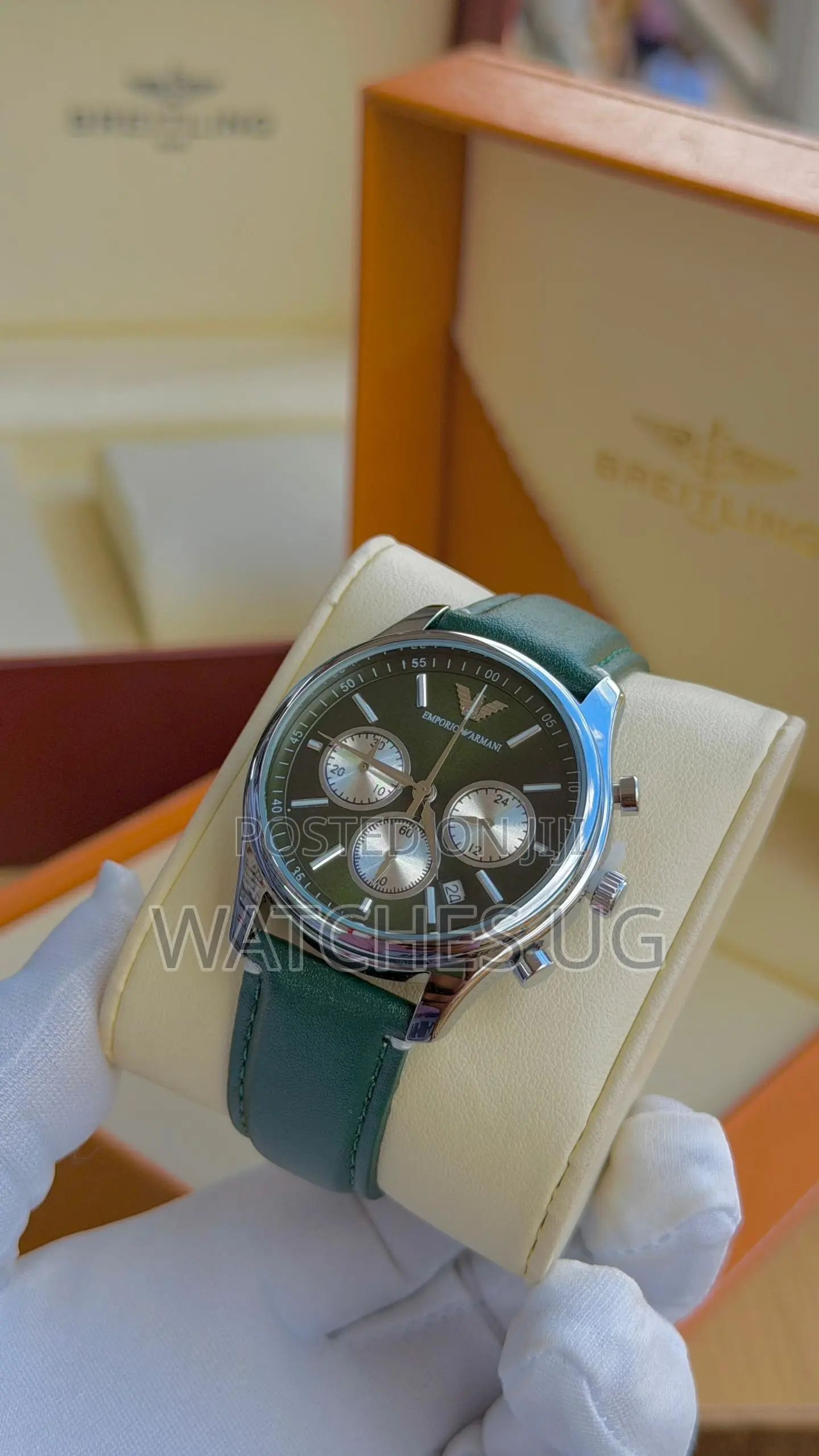 Green Armani Watch