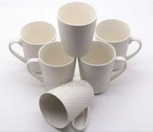 6 Piece Set of Ceramic Cups
