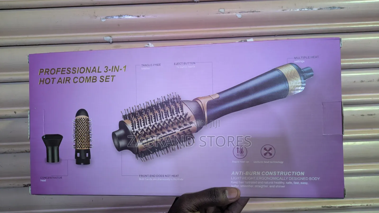 Professional 3in 1 Hot Air Comb Set