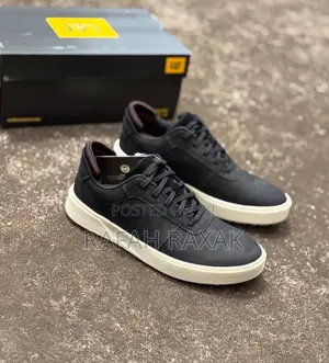 Brown Leather Caterpillar Casual Shoes