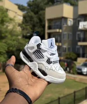 Military Black Toddlers Air Jordan 4 Retro Sneakers