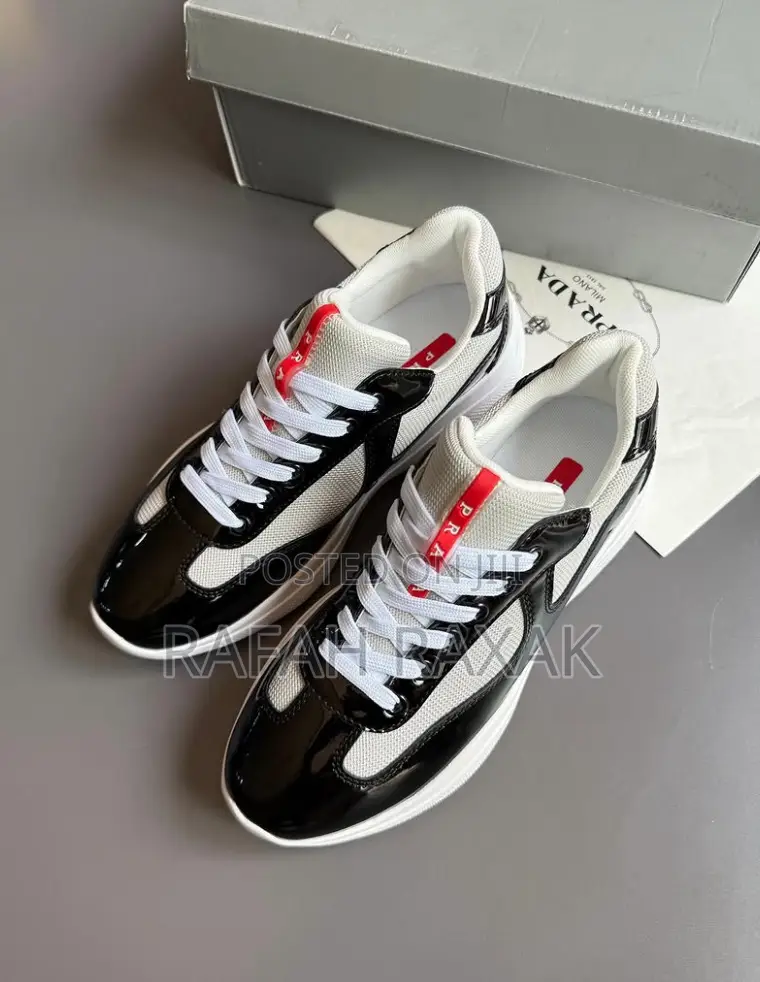Black Version of Prada America’S Cup Sneakers