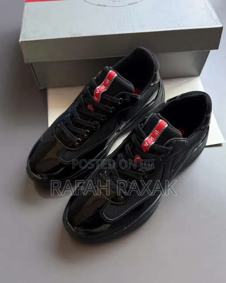 Black Version of Prada America’S Cup Sneakers