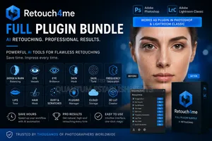 Retouch4me Full Plugin Bundle | Photoshop and Lightroom Ai Retouching