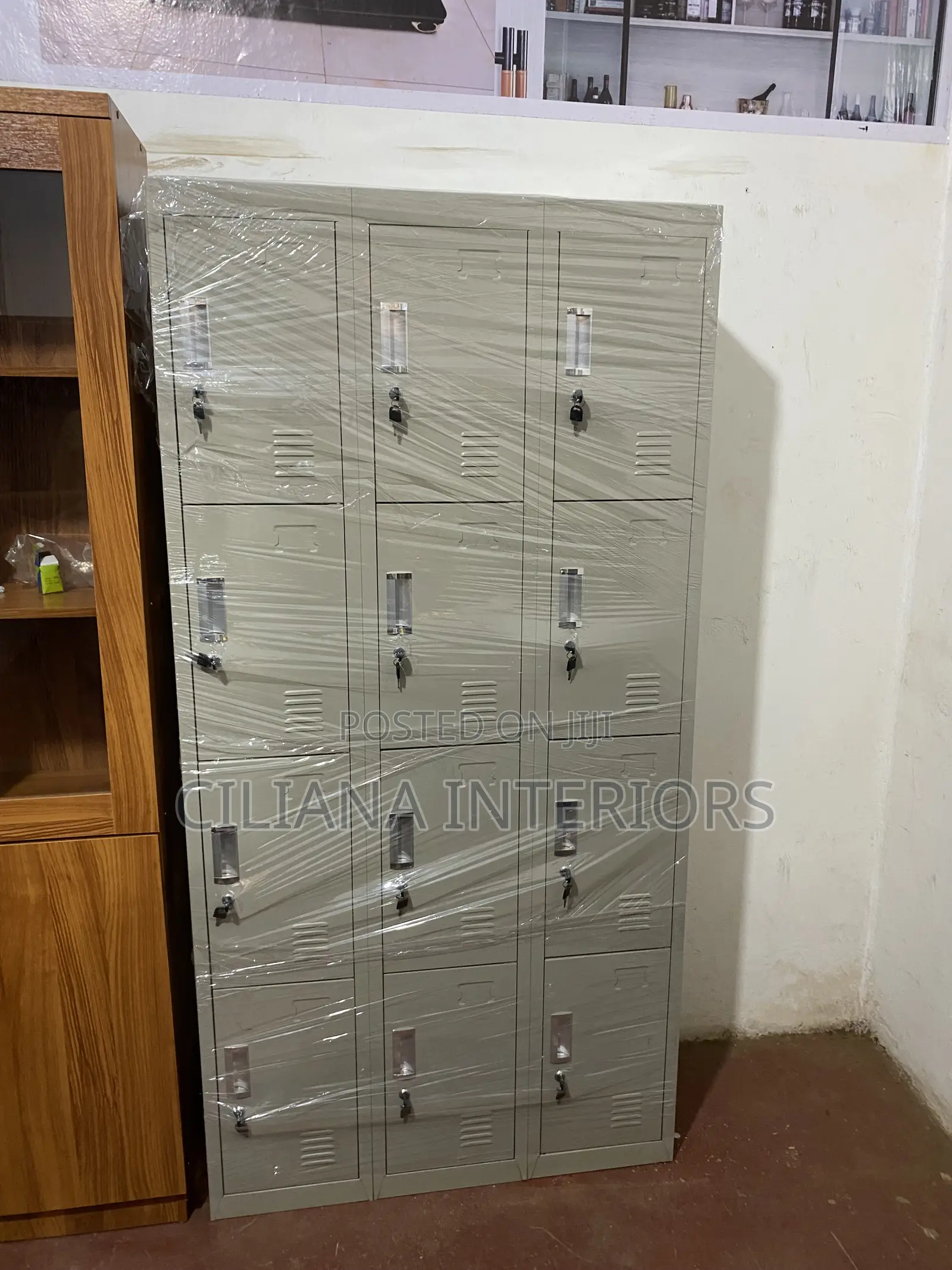 Twelve Locker Cabinet
