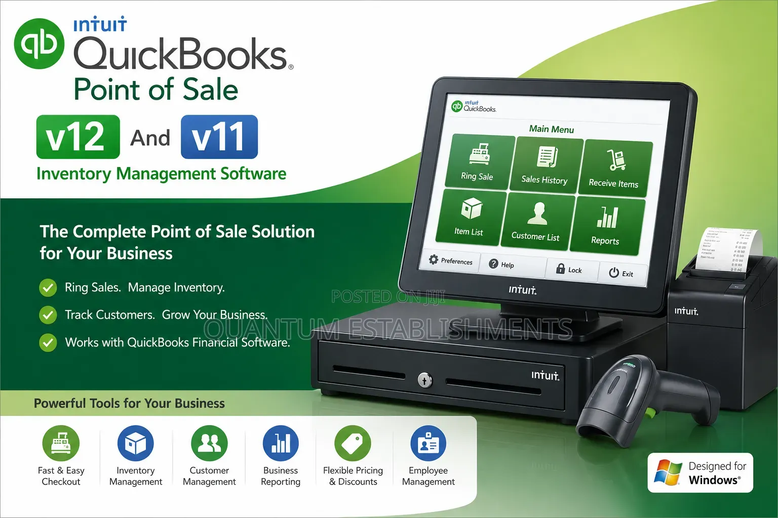 Quickbooks Point of Sale V12 and 11 | Inventory Management Software