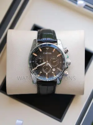 Gentle Leather Cartier Watch