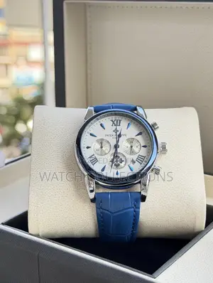 Roman Blue Strap Patek Phillipe Watch