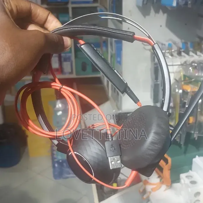 Plantronics Poly Black Wire 5220 Usb Headphones
