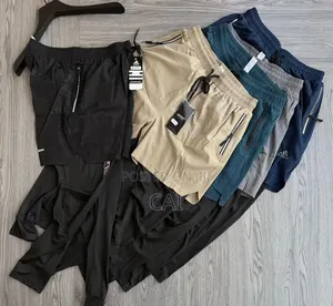 Men's Athletic Gym Shorts With Built-in Compression Tights