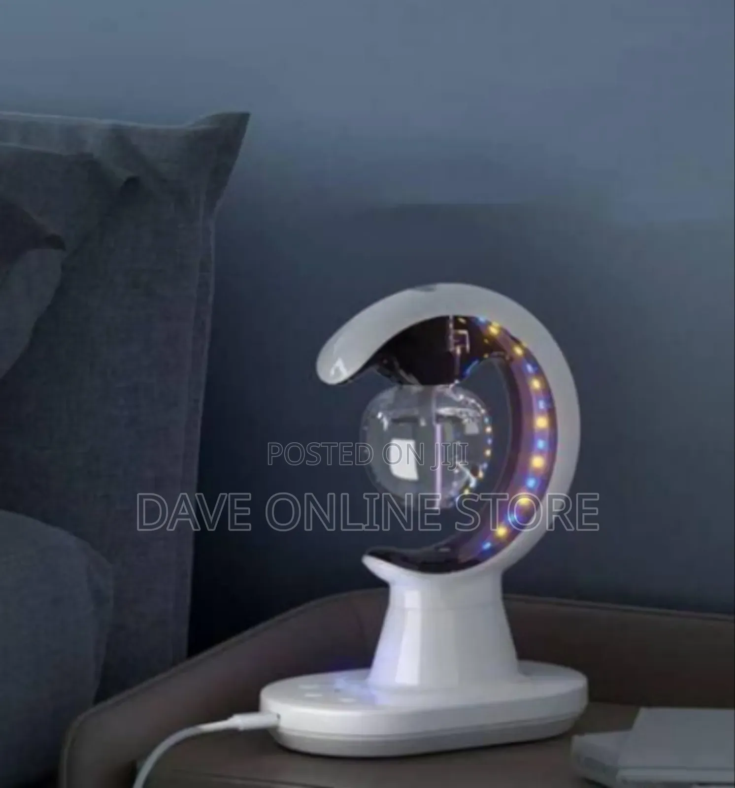 Modern C-Shaped Electric Diffuser and Ambient Light