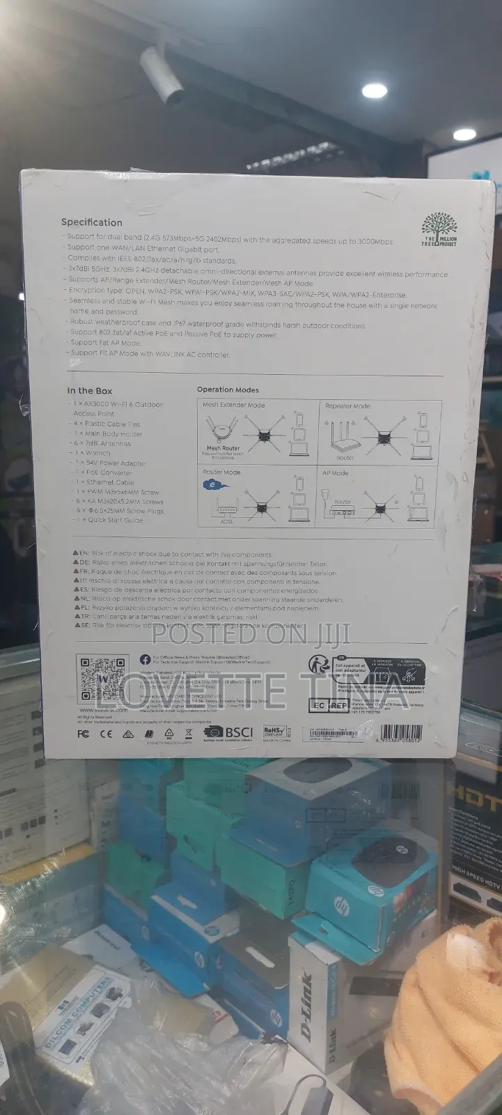 Wavlink Six Antenna Ax3000 Outdoor Access Point