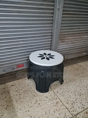 60cm Plastic Coffee Table Plastic Coffee Table (Black)