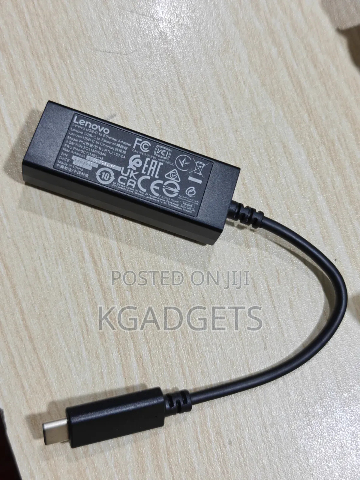 Type C to Ethernet Cable