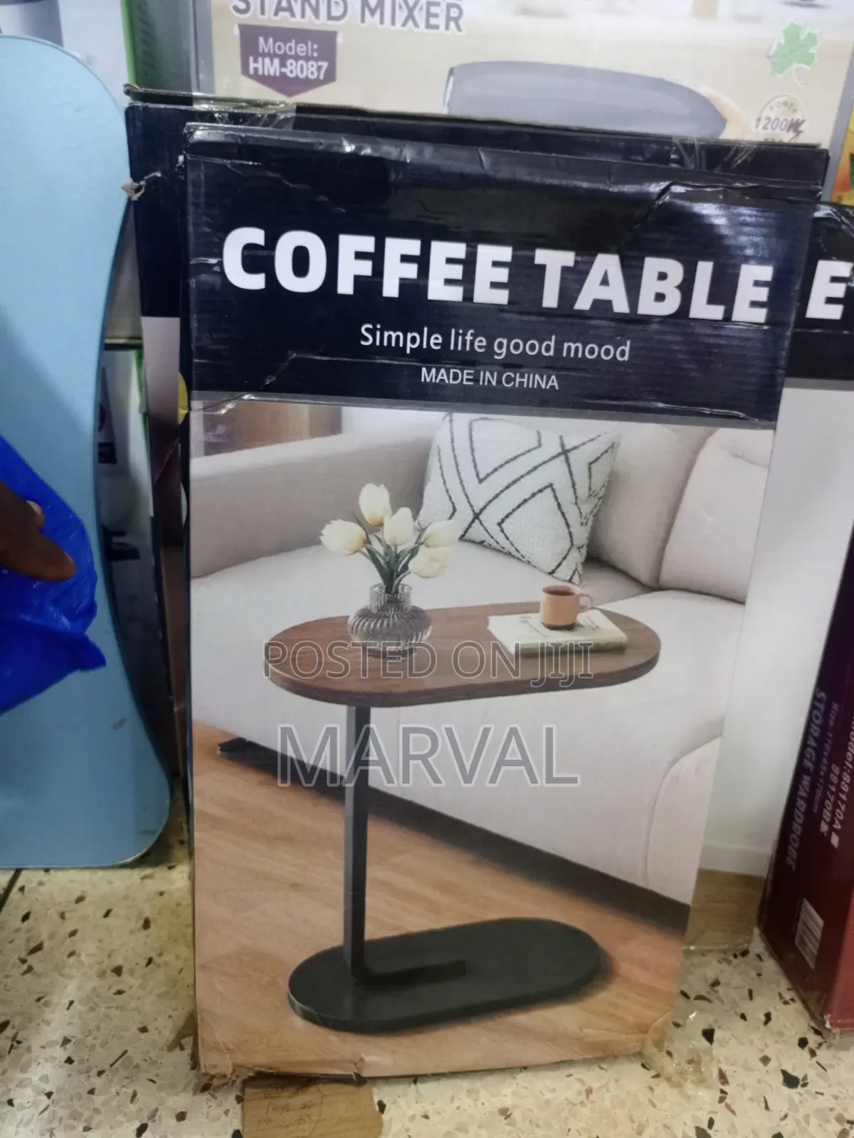 C-Shape Side Coffee Table