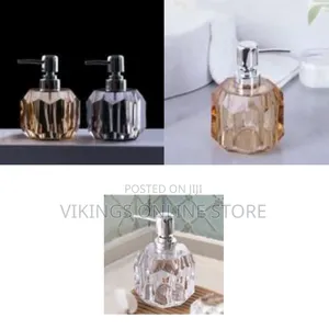 Elegant Faceted Crystal Liquid Soap Dispenser - Multicolor