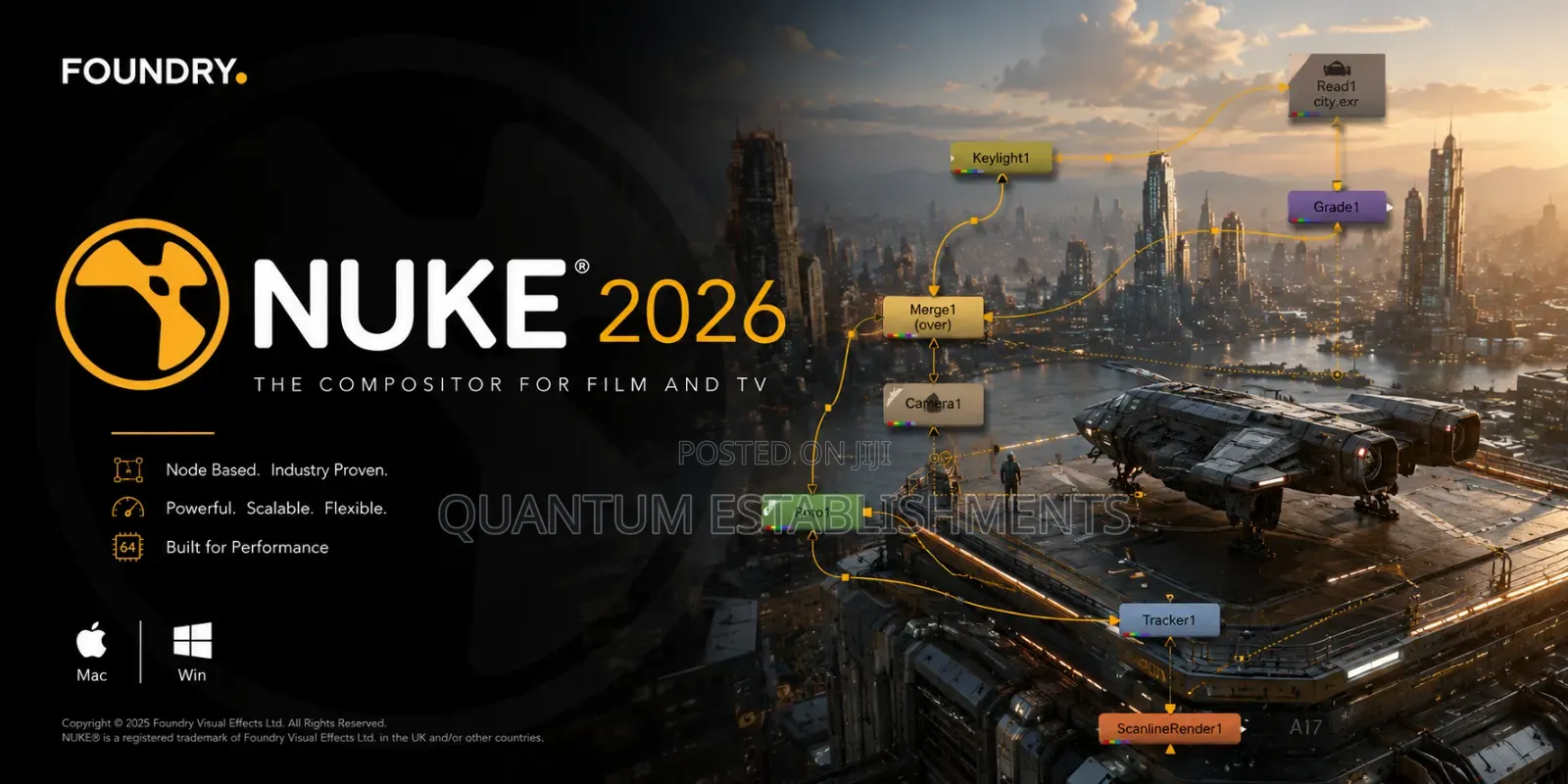 Foundry Nuke 2026 for Windows and Mac | VFX Compositing Software