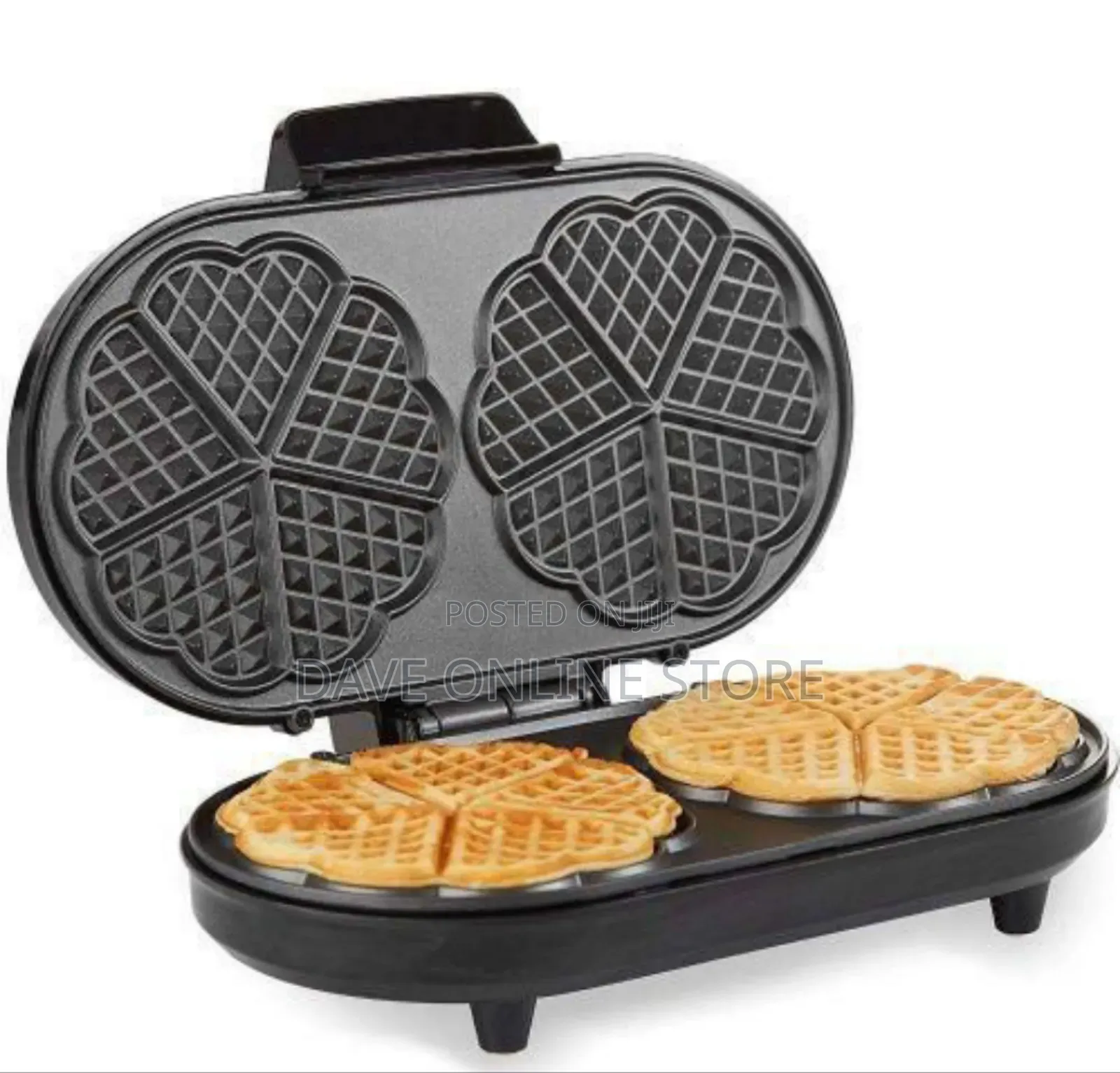 Professional Double Heart-Shaped Waffle Maker
