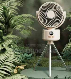 Versatile Portable Tripod Fan With Digital Display