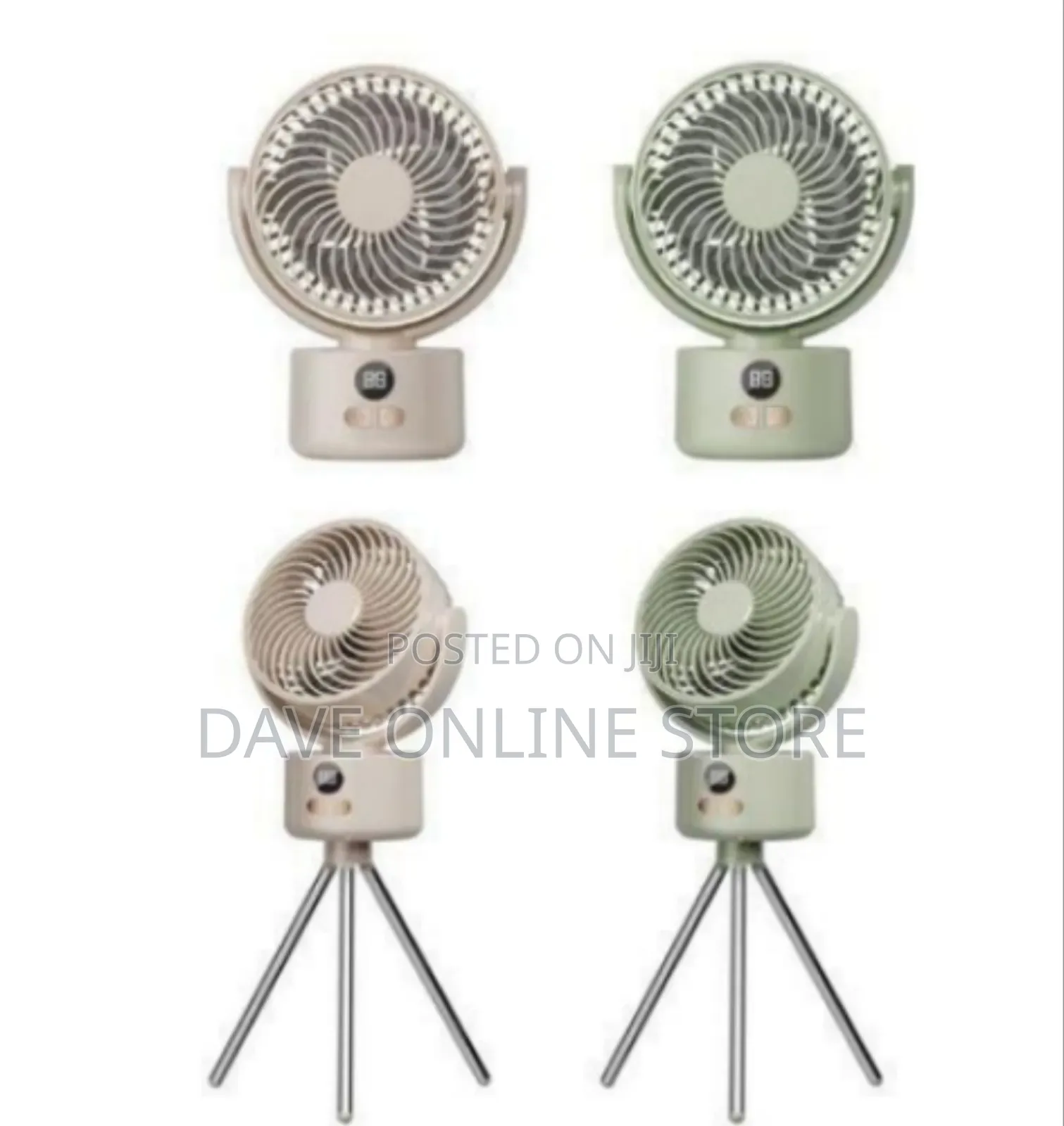 Versatile Portable Tripod Fan With Digital Display