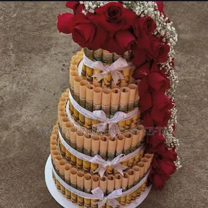 Flowers Mixed With Money Bouquet