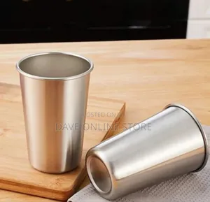 12 PCS 200mls Stainless Steel Pint Cups Water Glass