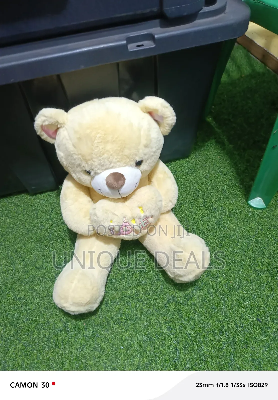 Cream-Colored Stuffed Teddy Bear