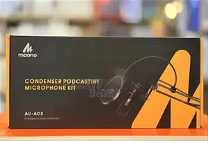 Maono Au A03 Condenser XLR Microphone Stand Kit Podcast Mic Boom Arm