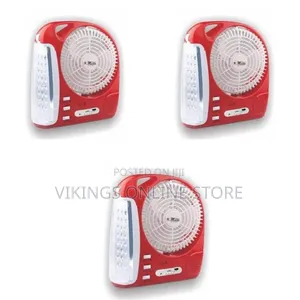 Electro Master 6-in-1 Rechargeable Fan With Led Light Bluetooth