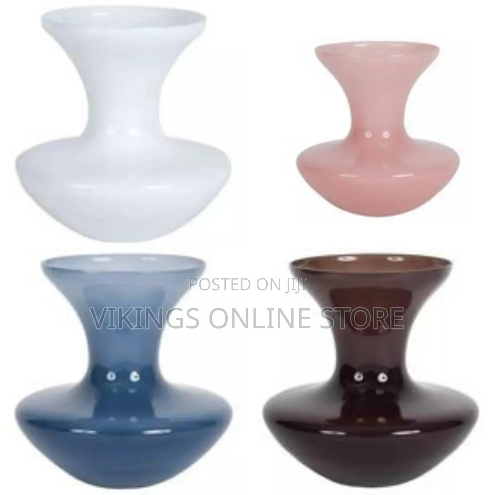 Elegant Decorative Glass Vase - Multicolor