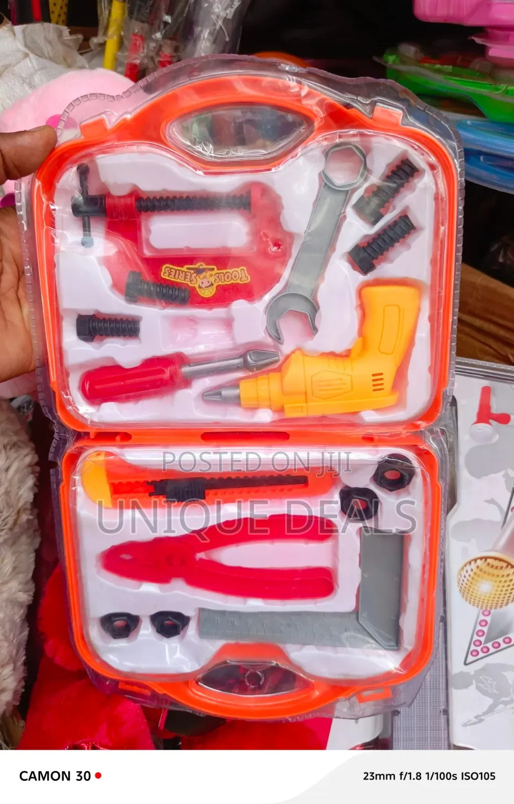 Tool Series Pretend Play Workshop Set for Children.