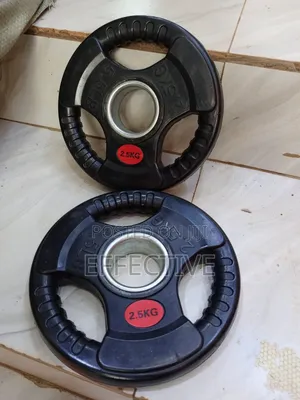 2.5kg Rubber-Coated Iron Weight Plates.
