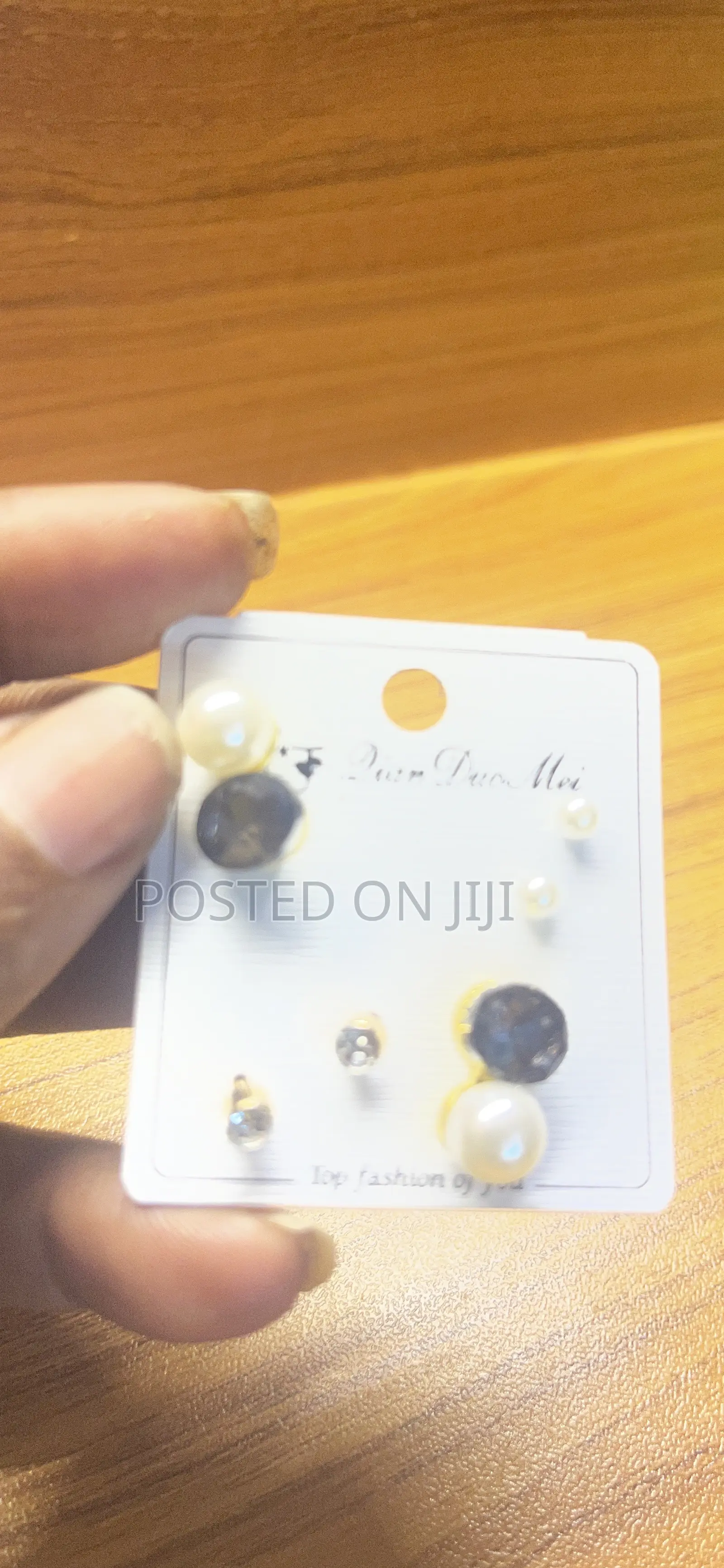3 Pair Set Stud Ear Rings