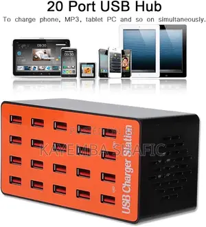 100w 20-Port Intelligent Usb Charging Station Hub