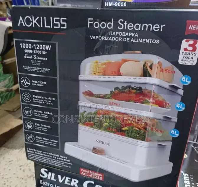 3-Tier Electric Food Steamer