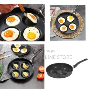 4-Cup Non-Stick Egg Frying Pan - Multicolor